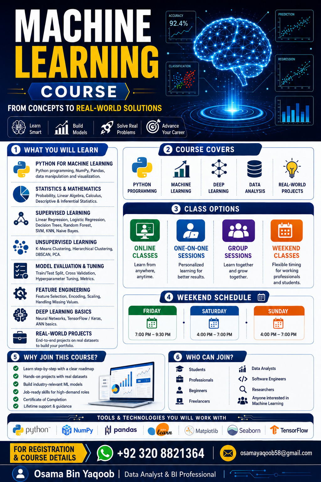 Machine Learning Course Poster